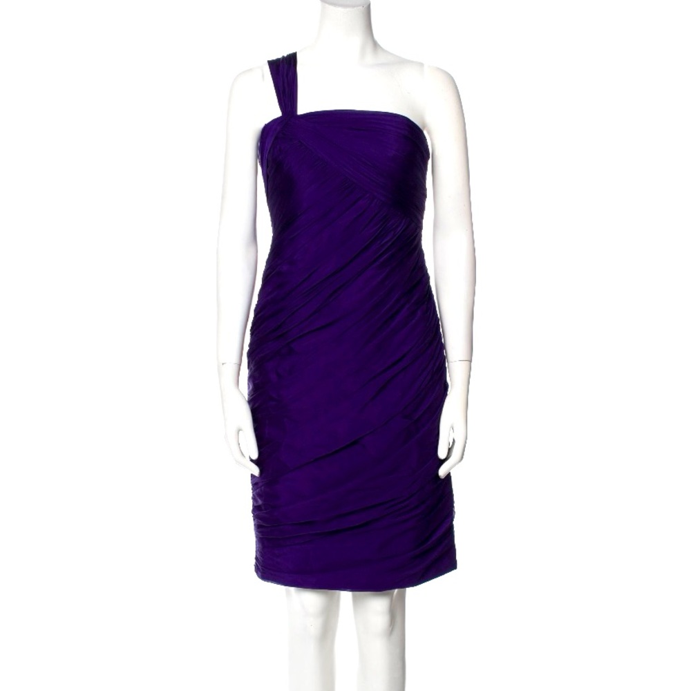 Vintage 90s silk Carmen Marc Valvo Silk Mini - stunning, size 4